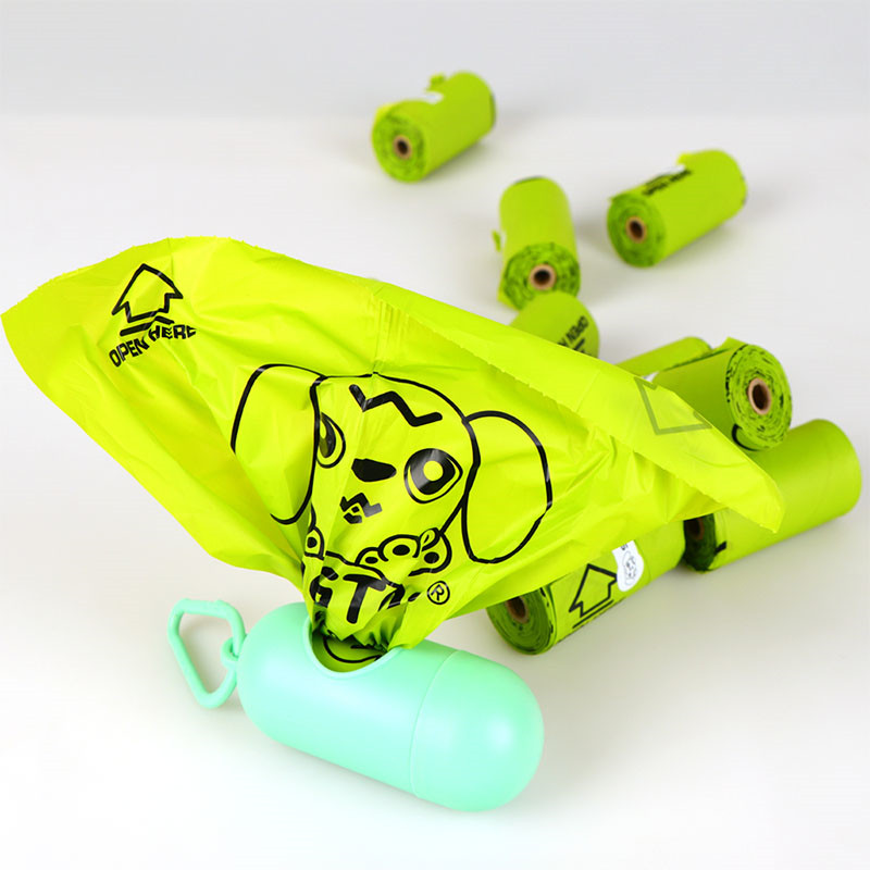 Biodegradable dog poop bag environmentally friendly pet garbage bag