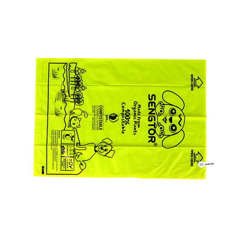 Biodegradable dog poop bag environmentally friendly pet garbage bag