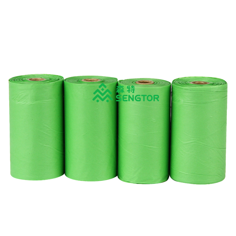 Biodegradable dog poop bag without printing