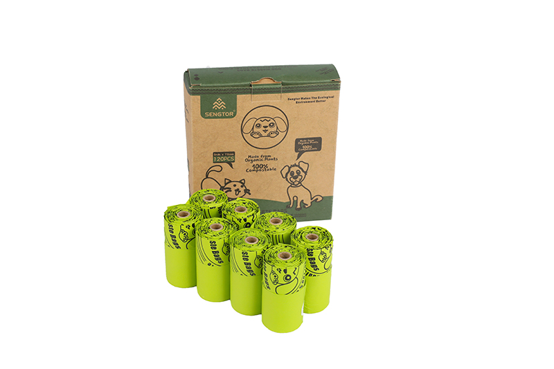 Light Green Vest Degradable Garbage Bag