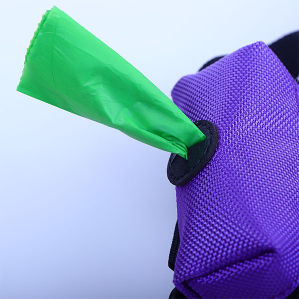 Purple Polyester Zipper Trash Multifunctional Storage Bag