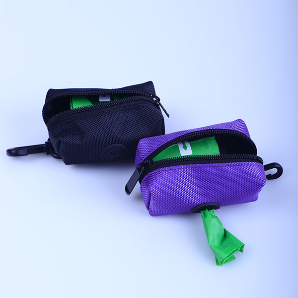 Purple Polyester Zipper Trash Multifunctional Storage Bag