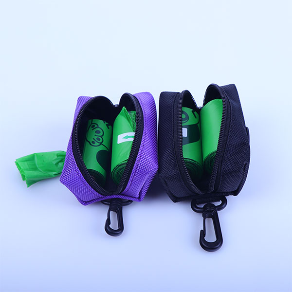 Purple Polyester Zipper Trash Multifunctional Storage Bag