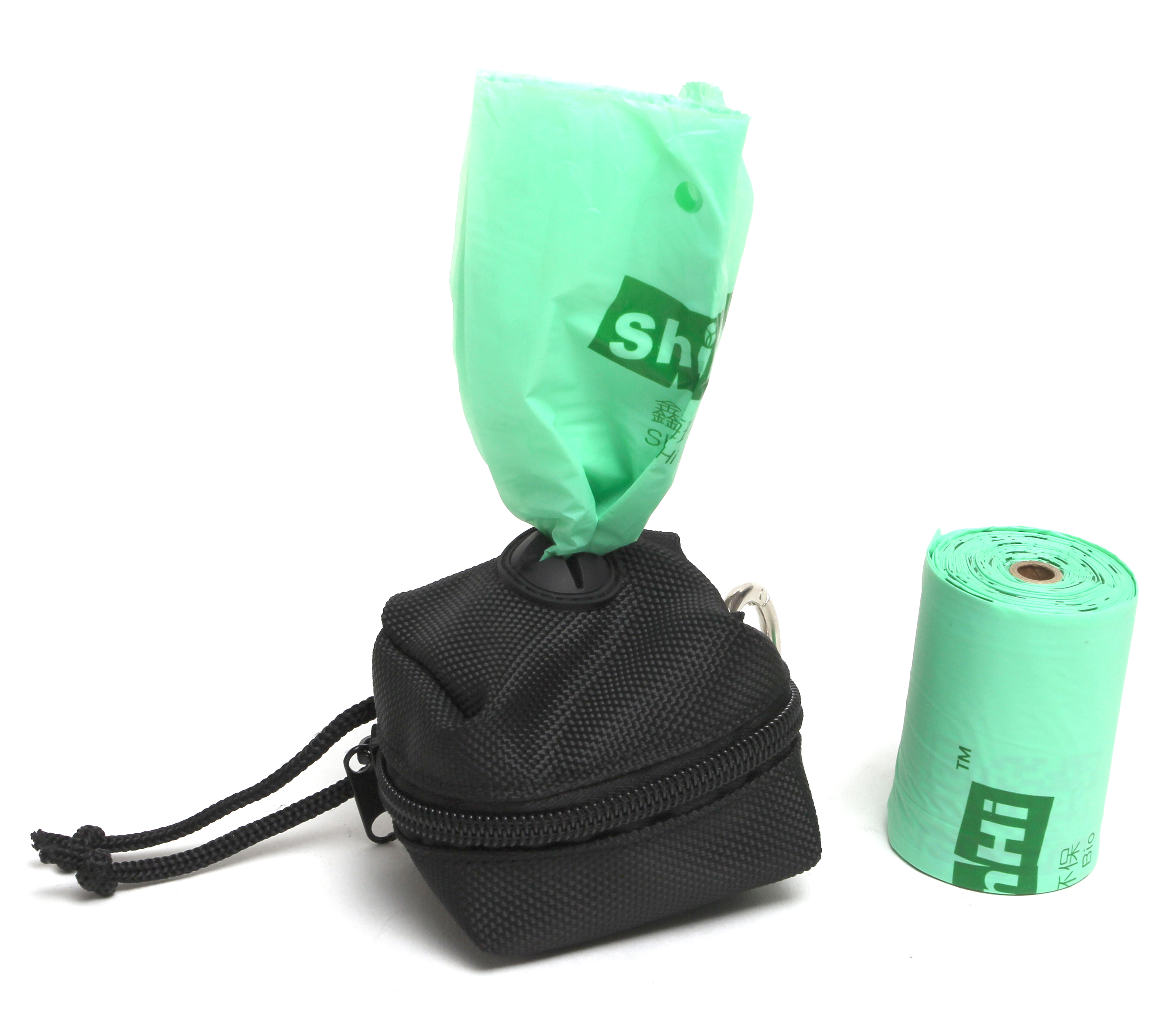 Black Polyester Cloth Pet Dispenser