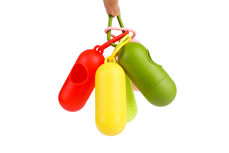 Biodegradable Bag Capsule Dispenser Portable Poop Bag Bullet