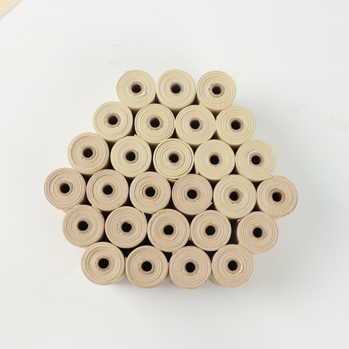 PLA PBAT Brown Biodegradable Poop Bag Dog Pet Waste Bag