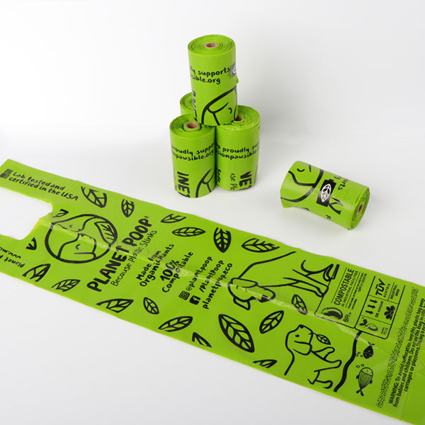 Biodegradable vest pet litter bag