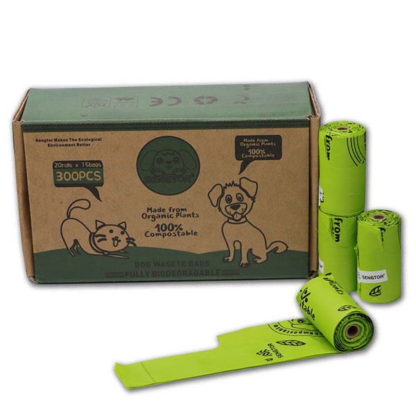 Light Green Vest Pet Litter Bag