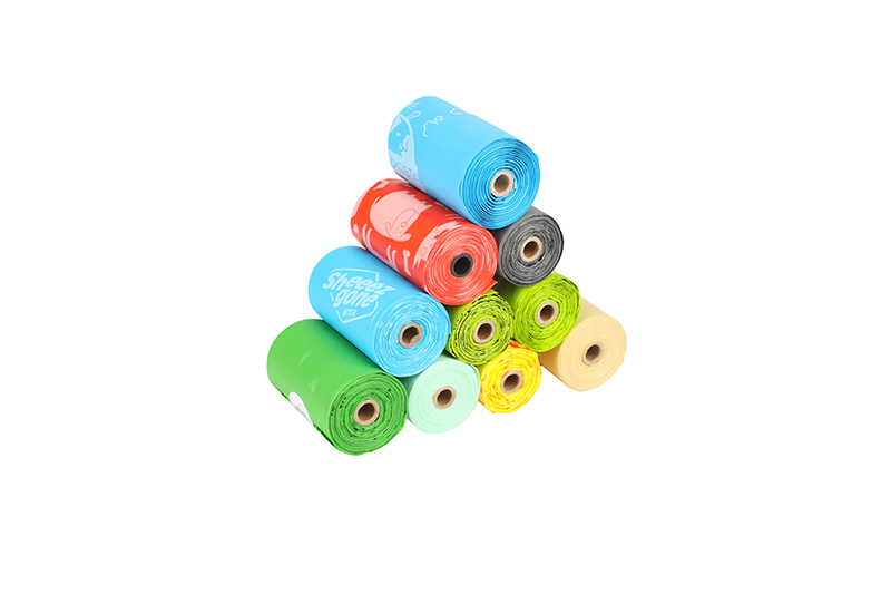 Mixed color series pet litter dog poop bag