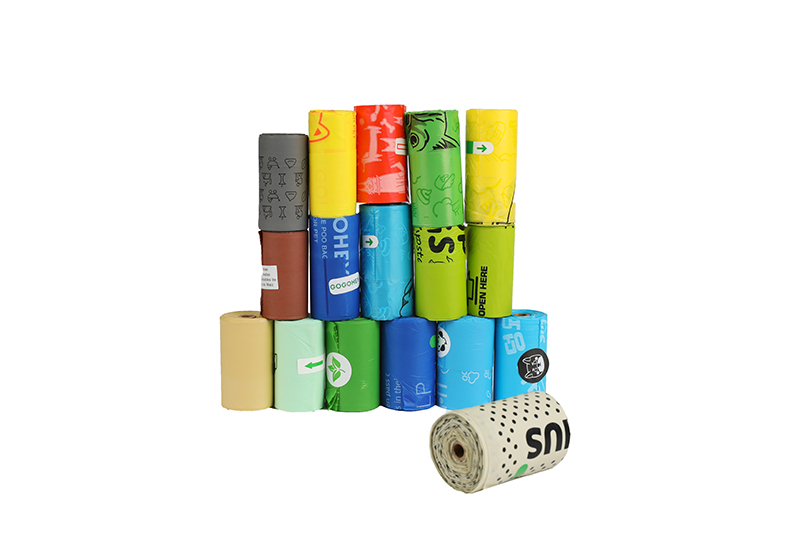 Mixed color series pet litter dog poop bag