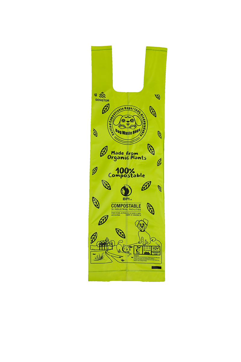 Green Box Vest Pet Litter Bag