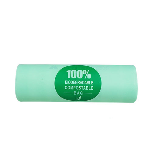 Boxed flat mouth biodegradable garbage bag
