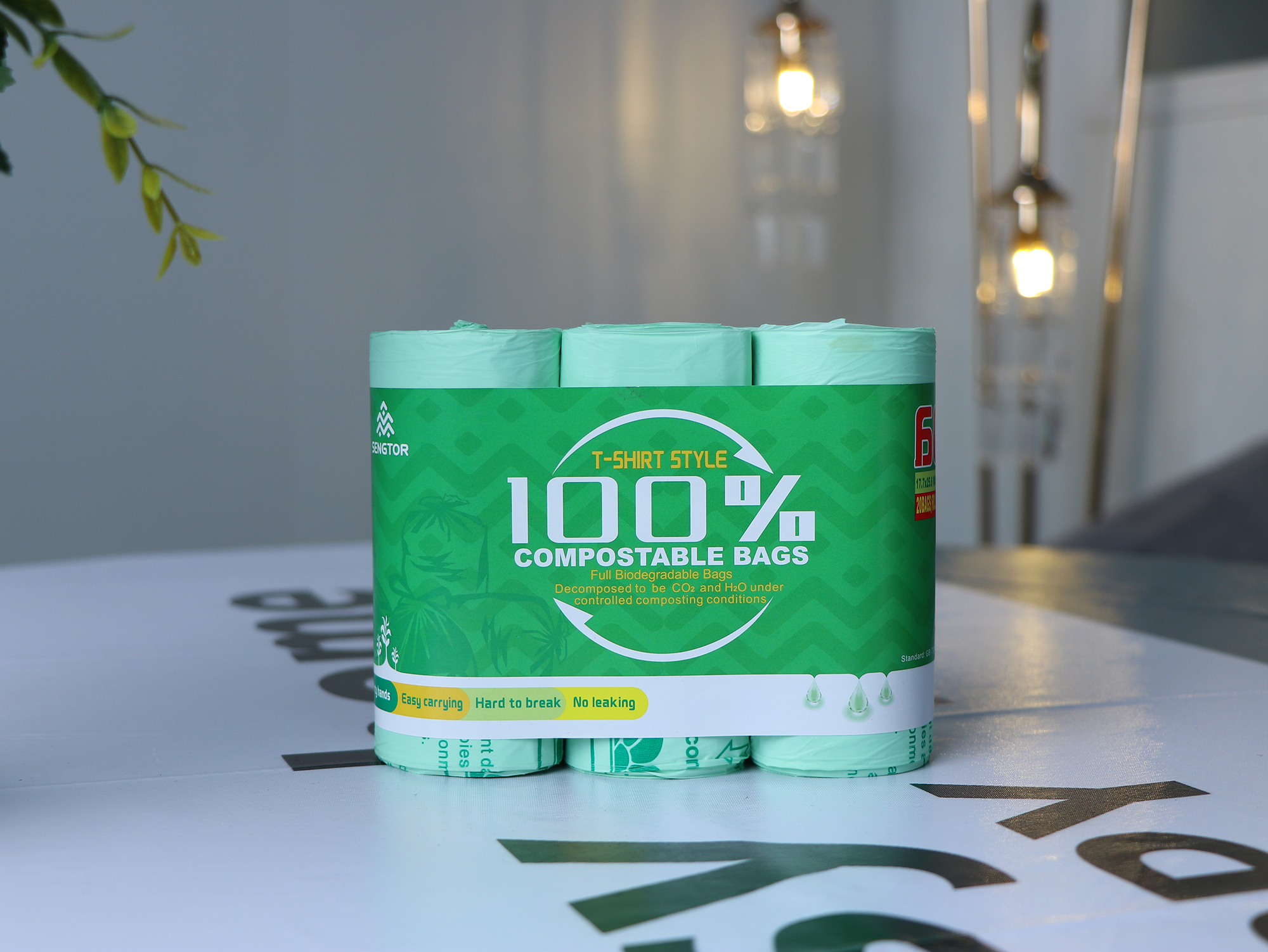 Vest Type Fully Biodegradable Garbage Bag