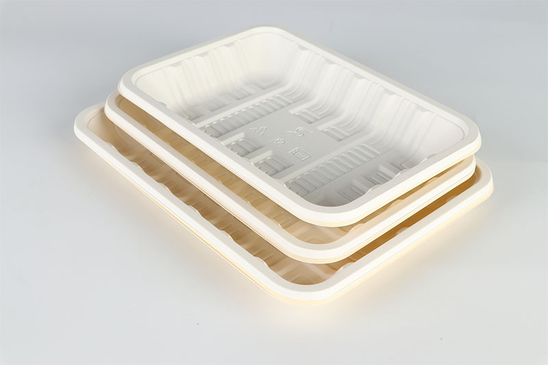 Biodegradable Disposable Food Tray Containers Easy Take Portable Fast Food