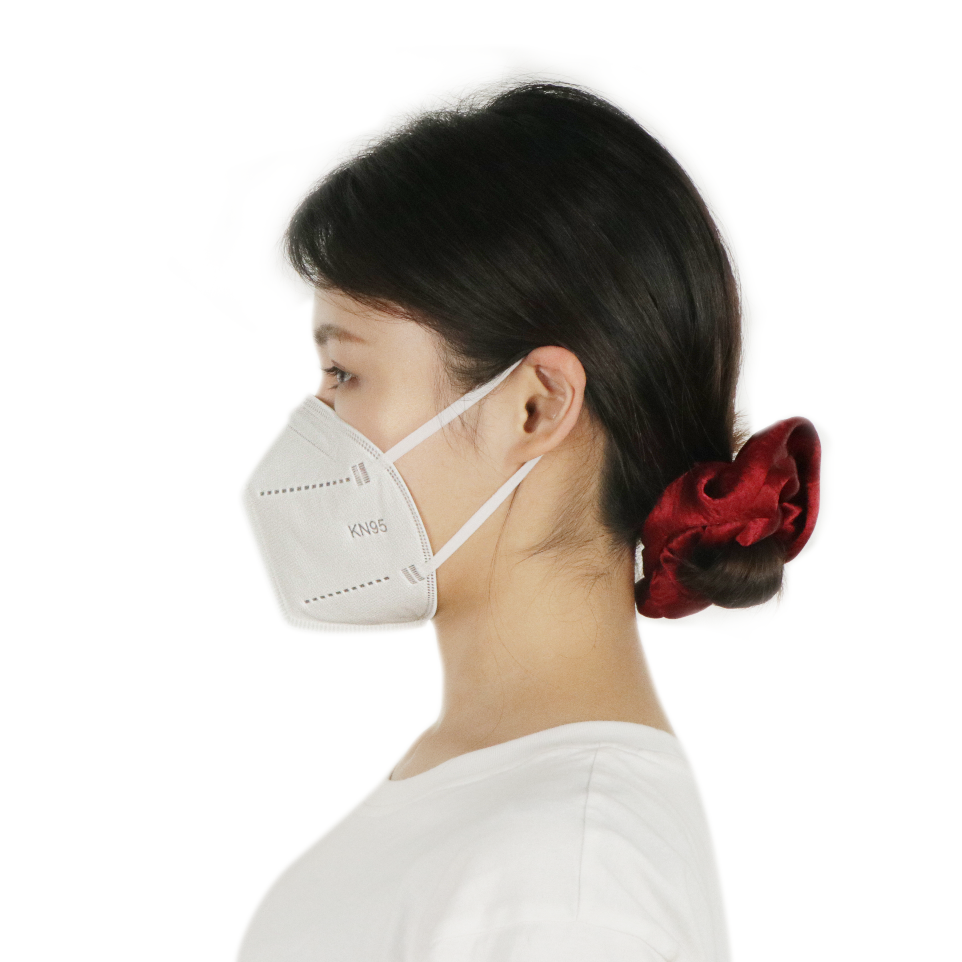 White non-medical KN95 protective mask